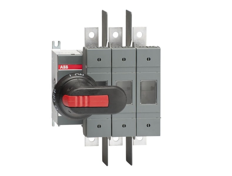 ABB - Lasttrennschalter für Sicherungen 3-polig 100 A, mit Griff und Welle UL/CSA