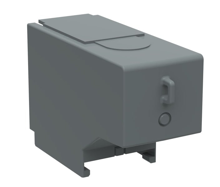 ABB - OSS160GG1S/4 Klemmenabdeckung Schnappbefestigung grauer Kunststoff