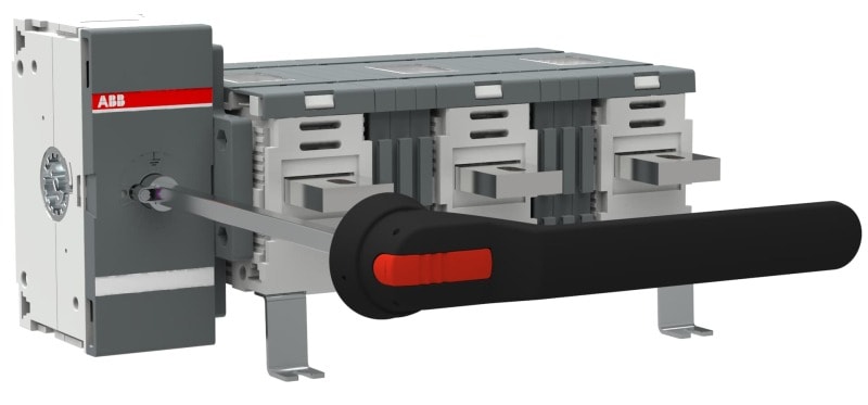 ABB - OT1250EM03W4P Erdungsschalter 3-pol. m. Griff u. Welle/gr. Phasenabst.