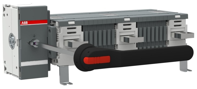 ABB - OT1250EM03W8P Erdungsschalter 3-pol. m. Griff u. Welle/gr. Phasenabst.