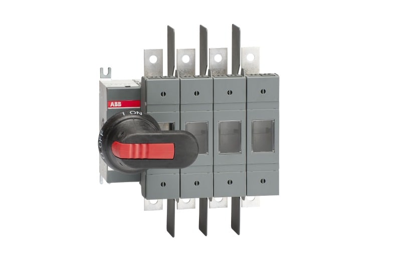 ABB - OS100GJ04N1P Lasttrennschalter f. Sich. 4-polig 100A m. Griff u. Welle UL/CSA