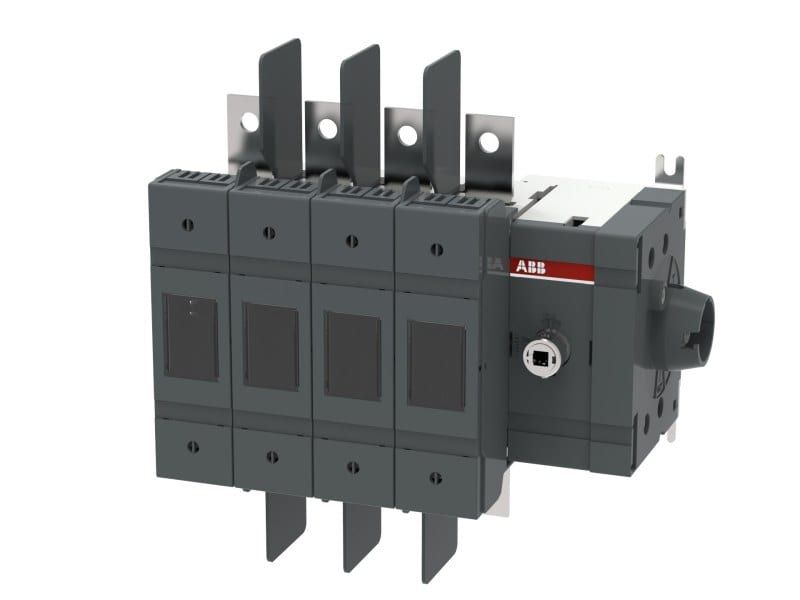 ABB - OS100GJS40F Lasttrennschalter f. Sich. 4-polig 100A o. Griff UL/CSA