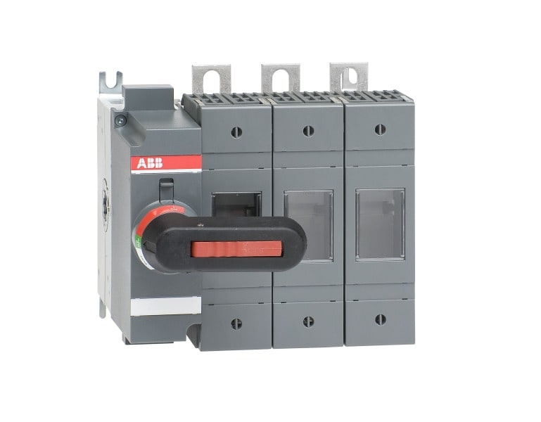 ABB - Lasttrennschalter für Sicherungen 3-polig 125 A, mit direkt montiertem Griff