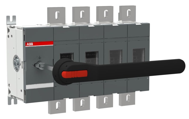 ABB - Erdungsschalter 4P m.Griff u.Welle Icw/1 Schließer 50kA Icw/0,25s 50kA Icm 92kA