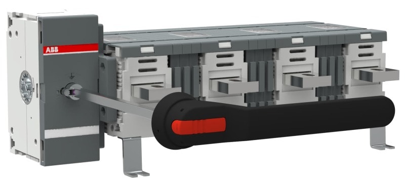 ABB - OT1250EM04W4P Erdungsschalter 4-pol. m. Griff u. Welle/gr. Phasenabst.