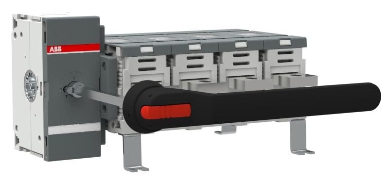 ABB - OT1250EM04P Erdungsschalter 4-polig m. Griff u. Welle