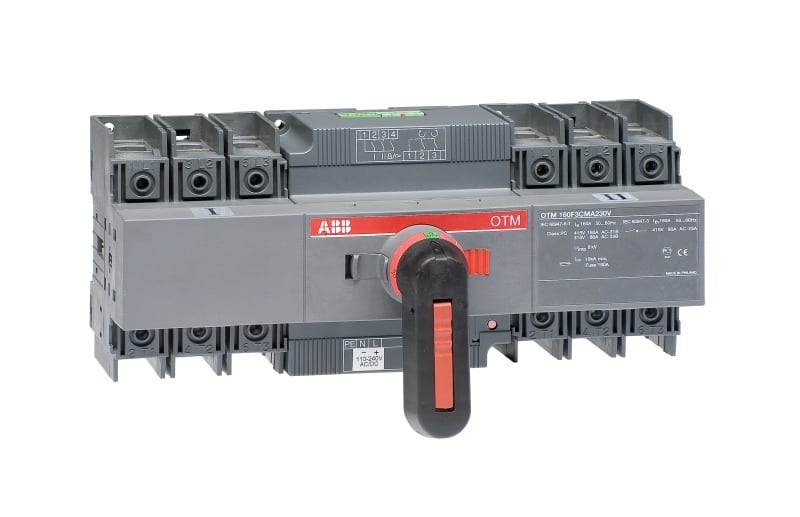 ABB - OTM125F3CMA230V Lastumschalter m. Mot. 3-polig 125A m. Griff für manuel. Betr.