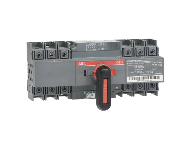 ABB - OTM63F3CMA230V Lastumschalter m. Mot. 3-polig 63A m. Griff für manuel. Betr.