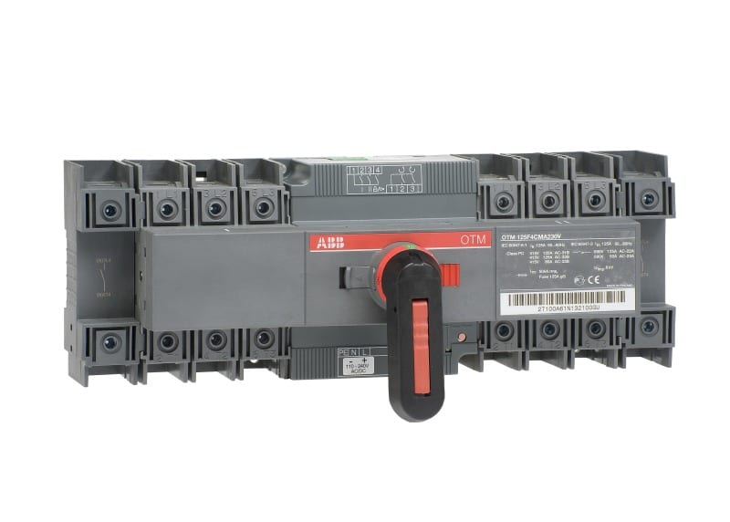 ABB - OTM125F4CMA230V Lastumschalter m. Mot. 4-polig 125A m. Griff für manuel. Betr.