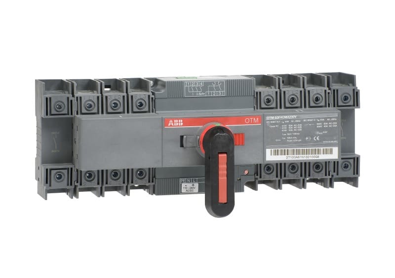 ABB - OTM63F4CMA230V Lastumschalter m. Mot. 4-polig 63A m. Griff für manuel. Betr.