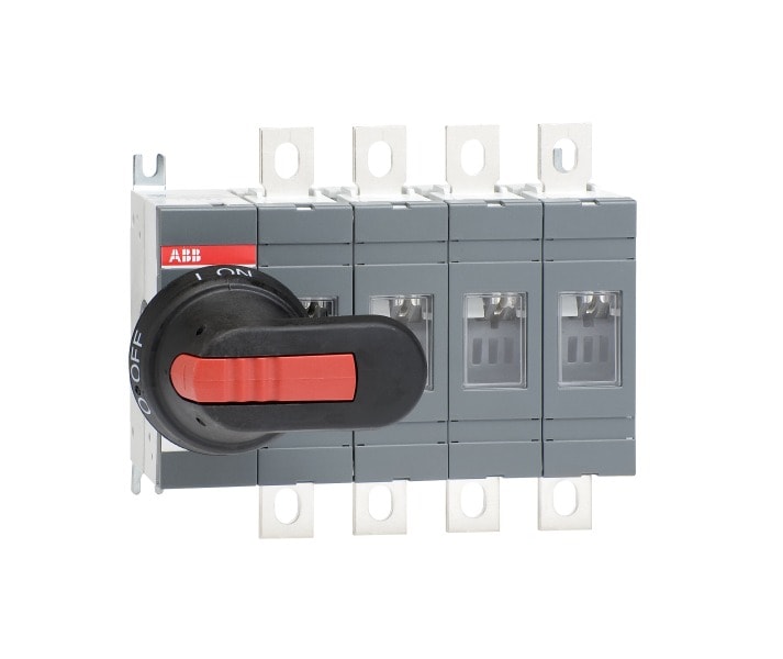 ABB - Lasttrennschalter 4-polig 200 A, mit Griff und Welle