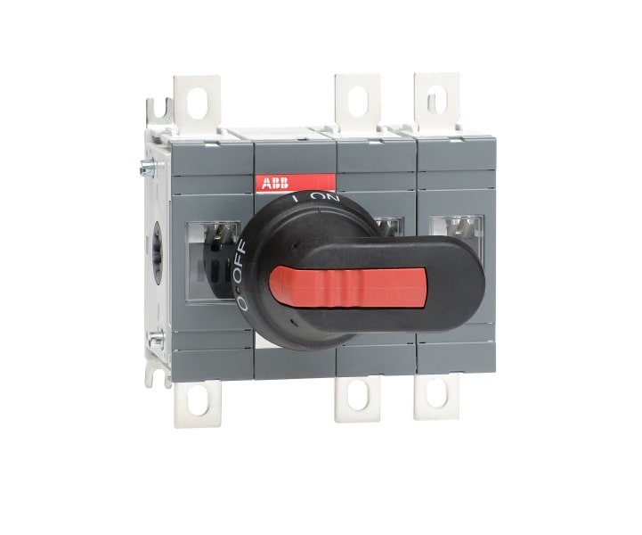 ABB - Lasttrennschalter 3-polig 200 A, mit Griff und Welle