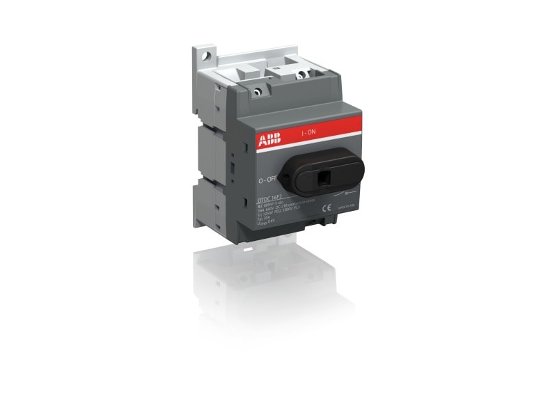 ABB - DC-Lasttrennschalter 2-polig 16A mit schwarzem Knebelgriff 660 V DC