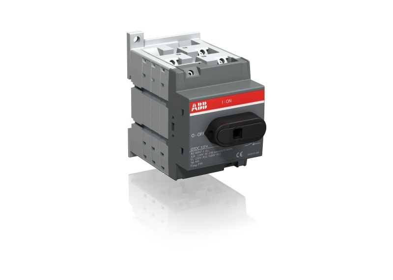 ABB - DC-Lasttrennschalter 4P 32A mit schwarzem Knebelgriff 2x1000/2x660V DC Zweikreis