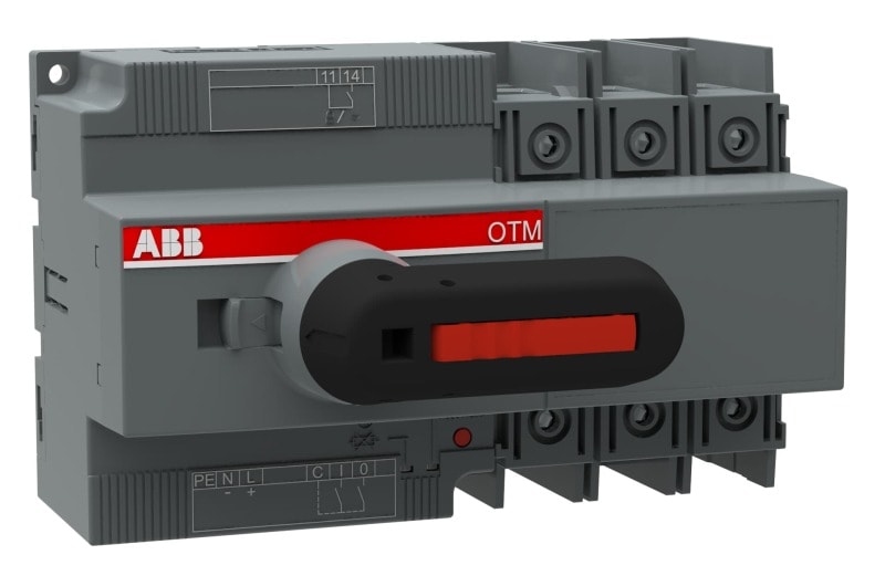 ABB - Lasttrennschalter mit Motor 3P 63A m.Griff f.manuel.Betrieb Motor 220-240VAC/DC