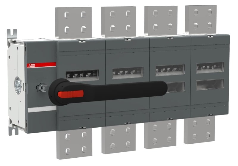 ABB - Lasttrennschalter 4-polig 3200 A, mit Griff und Welle