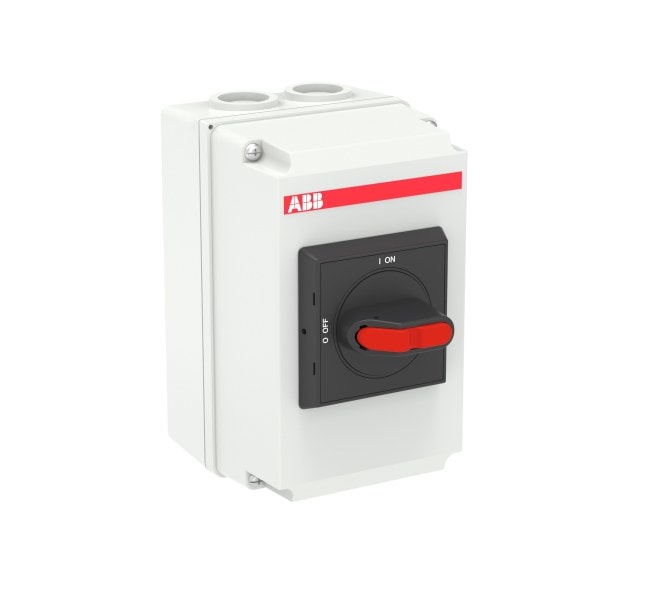 ABB - DC-Lasttrennsch. 4P 16A mit schwarzem Griff 1000/2x660V DC Kunstoffgehäuse IP65