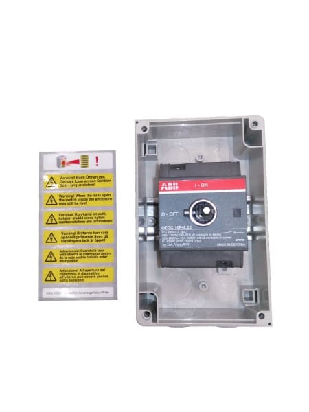 ABB - DC-Lasttrennsch. 4P 16A mit schwarzem Griff 1000/2x660V DC Kunstoffgehäuse IP65