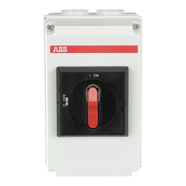 ABB - DC-Lasttrennschalter 3P 32A mit schwarzem Griff 1000V DC Kunstoffgehäuse IP65