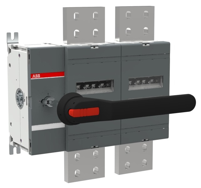 ABB - Lasttrennschalter 2-polig 4000 A, mit Griff und Welle