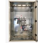 ABB - EMV-Sicherheitsschalter Stahlblechgeh. 3P 110kW 400V Griff schwarz IP65 oben/unt