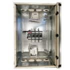 ABB - EMV-Sicherheitsschalter Stahlblechgeh. 3P 132kW 400V Griff schwarz IP65 oben/unt