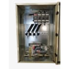 ABB - EMV-Sicherheitsschalter Stahlblechgeh. 3P 110kW 400V Griff rot-gelb IP65 unten