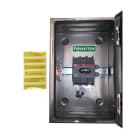 ABB - Sicherheitsschalter Edelstahlgeh. 3P 45kW 400V Griff rot-gelb IP65 oben/unten