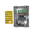 ABB - EMV-Sicherheitsschalter Kunststoffgeh. 4P 15kW 400V Griff rot-gelb IP65 oben/unt