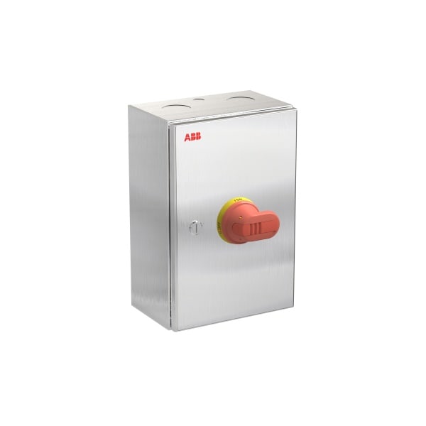 ABB - Sicherheitsschalter Edelstahlgeh. 4P 30kW 400V Griff schwarz IP65 oben/unten