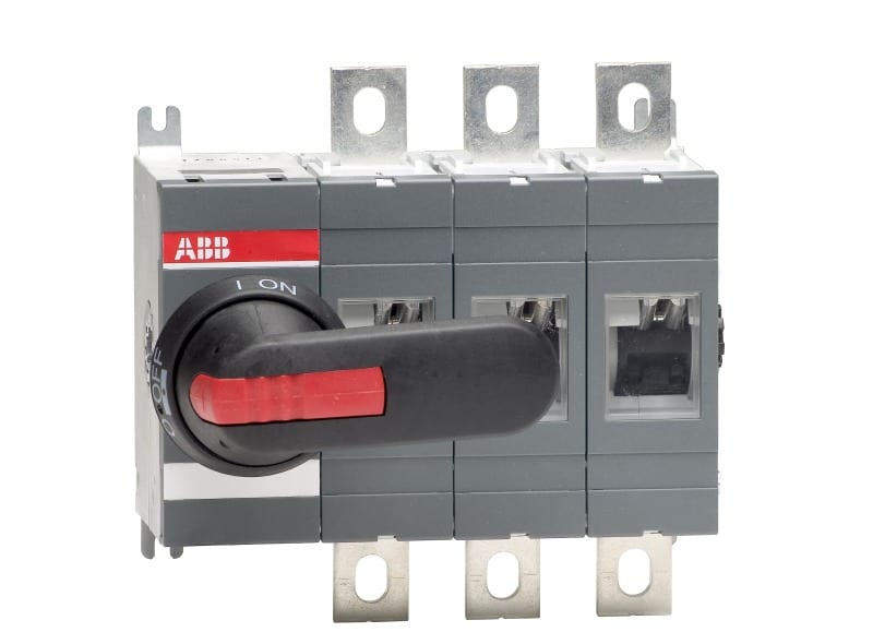 ABB - Lasttrennschalter 3-polig 315 A, mit Griff und Welle