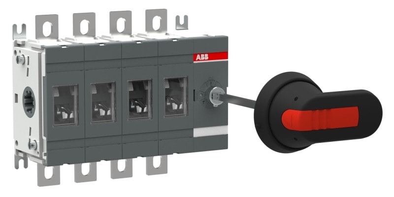 ABB - Lasttrennschalter 4-polig 250 A, mit Griff und Welle
