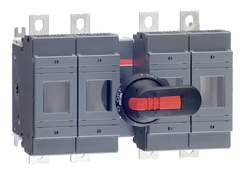ABB - Sicherungslasttrennschalter 4P 250A m.Griff u.Welle ungesich. Neutrall. rechts