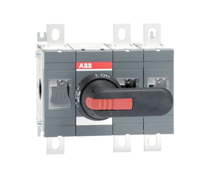 ABB - Lasttrennschalter 3-polig 315 A, mit Griff und Welle