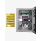 ABB - EMV-Sicherheitsschalter Stahlblechgeh. 3P 15kW 400V Griff schwarz IP65 oben/unt