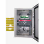ABB - EMV-Sicherheitsschalter Stahlblechgeh. 6P 22kW 400V Griff rot-gelb IP65 oben/unt