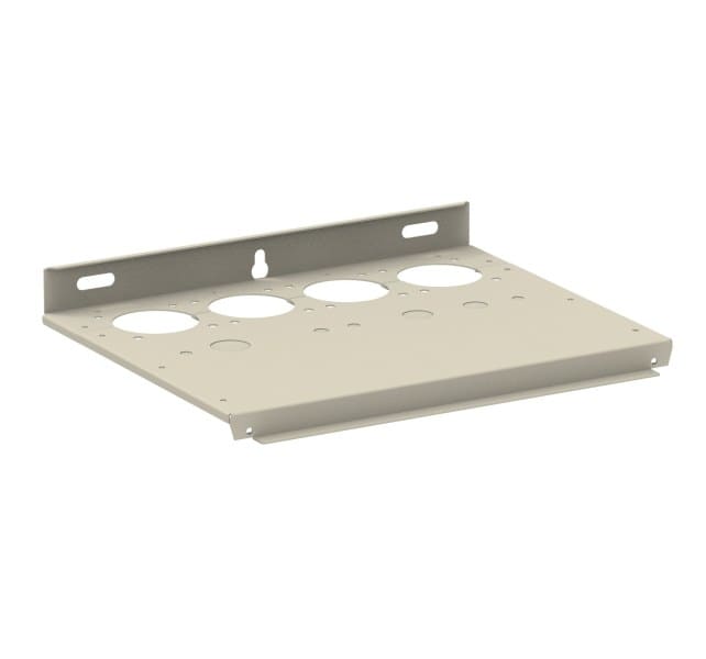 ABB - Kabeleinführung für Stahlblechgeh. Größe 400x330mm mit 4 Ringflansch-Öffnungen