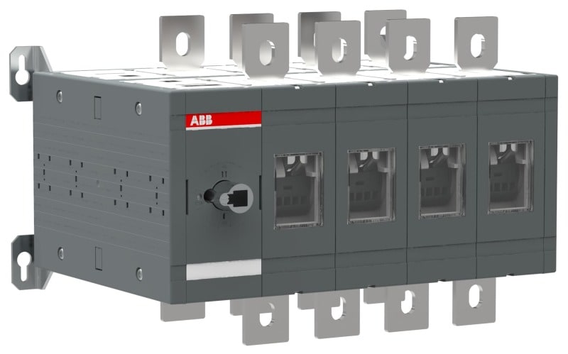 ABB - Lastumschalter 4-polig 630 A, ohne Griff und Welle I-0-II