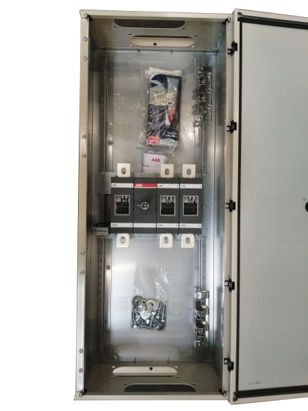 ABB - Sicherheitsschalter Stahlblechgeh. 3P 400kW 400V Griff schwarz IP65 oben/unten