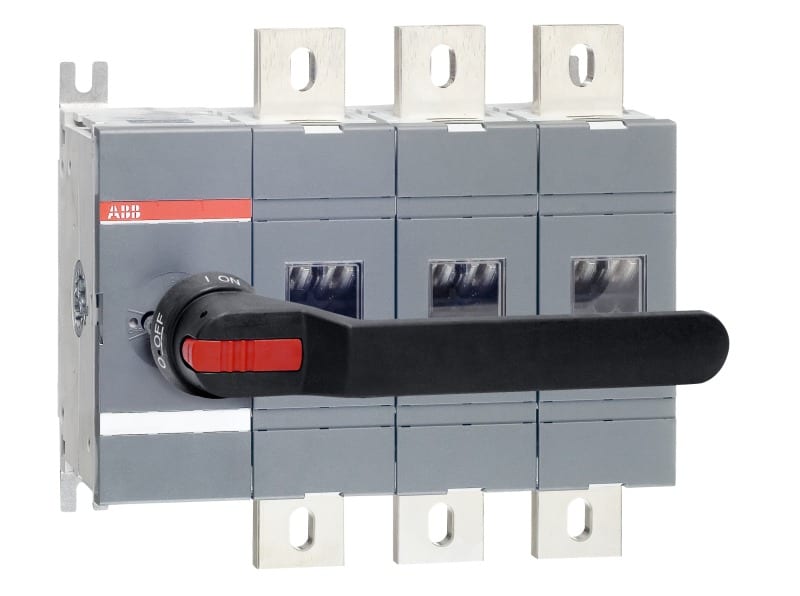 ABB - Lasttrennschalter 3-polig 1000 A, mit Griff und Welle