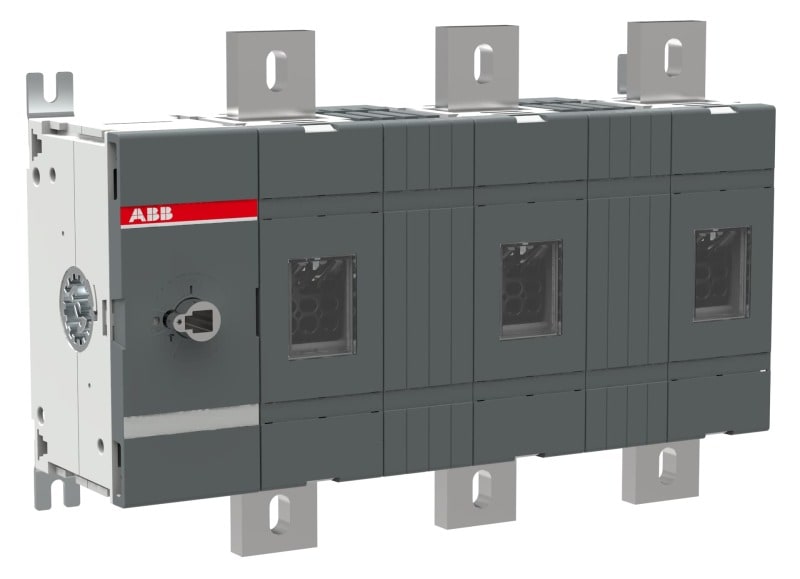 ABB - Lasttrennschalter 3P 1250A o.Griff u.Welle mit großem Phasenabstand 140 mm