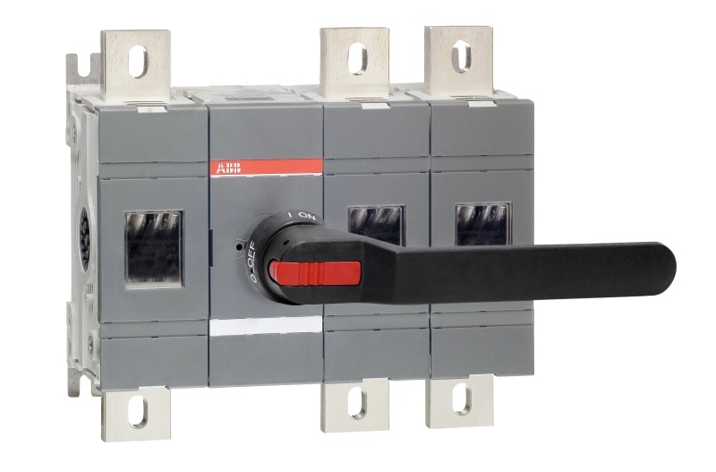 ABB - Lasttrennschalter 3-polig 1250 A, mit Griff und Welle