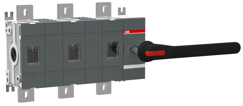 ABB - Lasttrennschalter 3P 1250A m.Griff u.Welle mit großem Phasenabstand 140 mm