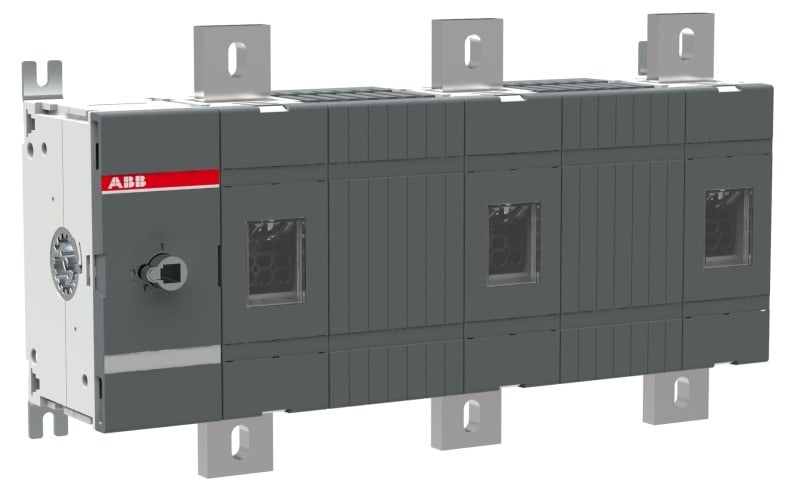 ABB - Lasttrennschalter 3P 1250A o.Griff u.Welle mit großem Phasenabstand 185 mm