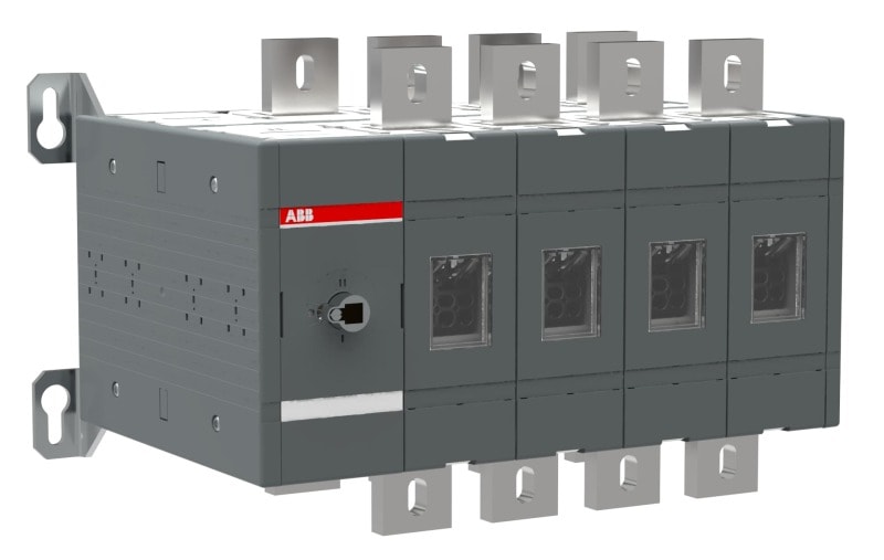 ABB - Lastumschalter 4-polig 1000 A, ohne Griff und Welle I-0-II
