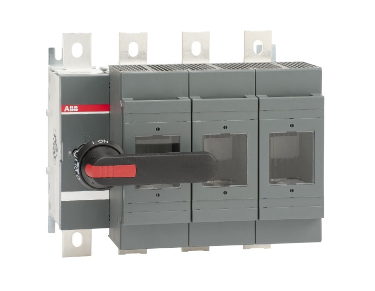 ABB - Sicherungslasttrennschalter 3P 630A m.Griff u.Welle inkl.Ausbaubarer Neutrall.