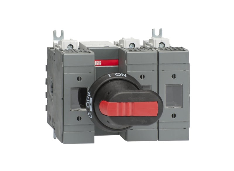 ABB - Lasttrennschalter für Sicherungen 3-polig 60 A, mit Griff und Welle UL/CSA