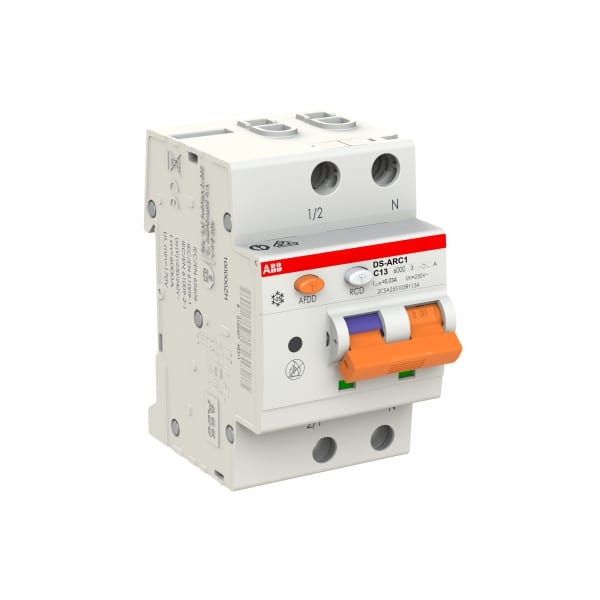 ABB - AFDD mit FI/LS 1+N-polig Typ A Charakteristik C 13A Bemessfehlerstrom 30mA 6kA