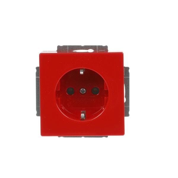 BUSCH-JAEGER - SCHUKO Steckdosen-Einsatz Safety+ rot - Plattform 63