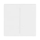 BUSCH-JAEGER - Wippe 2-fach mit kleiner transparenter Kalotte studioweiß - Plattform 63